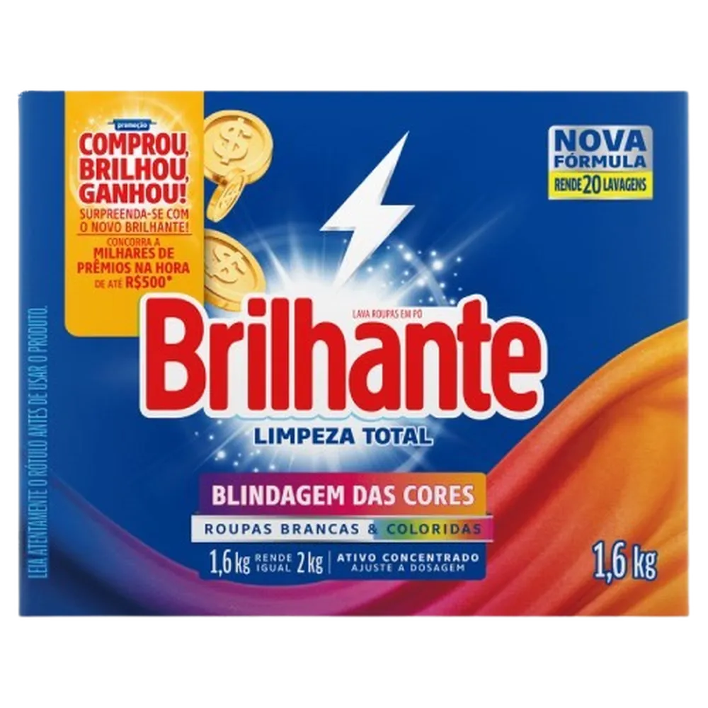 Sabao Cx Po Brilhante 1,6kg